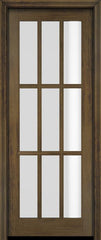 WDMA 34x78 Door (2ft10in by 6ft6in) Patio Swing Mahogany 9 Lite TDL Exterior or Interior Single Door 4