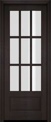 WDMA 34x78 Door (2ft10in by 6ft6in) Exterior Swing Mahogany 3/4 9 Lite TDL or Interior Single Door 3