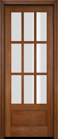 WDMA 34x78 Door (2ft10in by 6ft6in) Exterior Swing Mahogany 3/4 9 Lite TDL or Interior Single Door 5