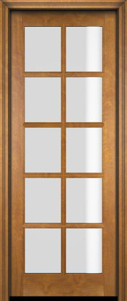 WDMA 34x78 Door (2ft10in by 6ft6in) Interior Swing Mahogany 10 Lite TDL Exterior or Single Door 1