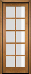 WDMA 34x78 Door (2ft10in by 6ft6in) Interior Swing Mahogany 10 Lite TDL Exterior or Single Door 1