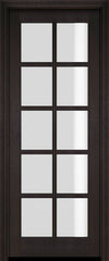 WDMA 34x78 Door (2ft10in by 6ft6in) Interior Swing Mahogany 10 Lite TDL Exterior or Single Door 2
