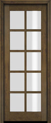 WDMA 34x78 Door (2ft10in by 6ft6in) Interior Swing Mahogany 10 Lite TDL Exterior or Single Door 3