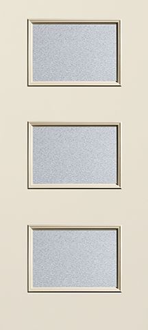 WDMA 34x80 Door (2ft10in by 6ft8in) Exterior Smooth Fiberglass Door Ari 3-Lite Granite 6ft8in 1
