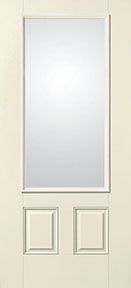 WDMA 34x80 Door (2ft10in by 6ft8in) Patio Smooth Fiberglass Impact French Door 3/4 Lite 2 Panel Clear Low-E 6ft8in 1