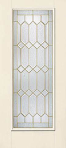 WDMA 34x80 Door (2ft10in by 6ft8in) Exterior Smooth CrystallineTM Full Lite W/ Stile Lines Star Single Door 1