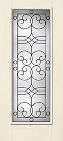 WDMA 34x80 Door (2ft10in by 6ft8in) Exterior Smooth Salinas Full Lite W/ Stile Lines Star Single Door 1