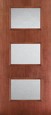 WDMA 34x80 Door (2ft10in by 6ft8in) Exterior Mahogany Fiberglass Door Ari 3-Lite Granite 6ft8in 1