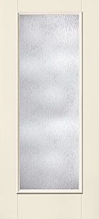 WDMA 34x80 Door (2ft10in by 6ft8in) Patio Smooth Fiberglass Impact Door Full Lite With Stile Lines Rainglass 6ft8in 1