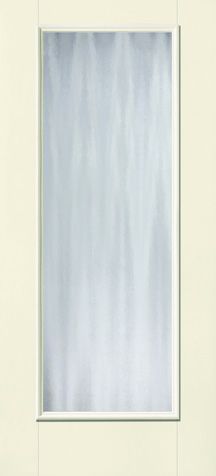 WDMA 34x80 Door (2ft10in by 6ft8in) Exterior Smooth Fiberglass Impact HVHZ Door Full Lite With Stile Lines Chinchilla 6ft8in 1