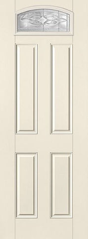 WDMA 34x96 Door (2ft10in by 8ft) Exterior Smooth Wellesley 8ft Camber Top Lite 4 Panel Star Single Door 1