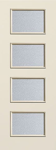 WDMA 34x96 Door (2ft10in by 8ft) Exterior Smooth Fiberglass Door 8ft Ari 4-Lite Granite 1