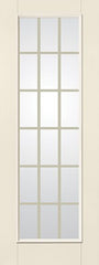 WDMA 34x96 Door (2ft10in by 8ft) Patio Smooth Fiberglass Impact French Door 8ft Full Lite With Stile Line GBG Flat White Low-E 2