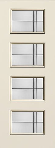 WDMA 34x96 Door (2ft10in by 8ft) Exterior Smooth Fiberglass Door 8ft Ari 4-Lite Axis 1
