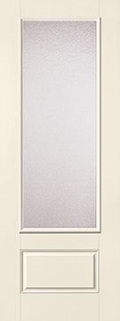 WDMA 34x96 Door (2ft10in by 8ft) Patio Smooth Fiberglass Impact Exterier Door 8ft 3/4 Lite Granite 2