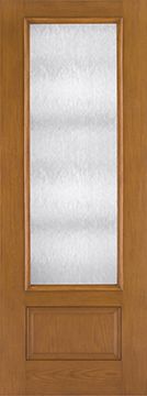 WDMA 34x96 Door (2ft10in by 8ft) Exterior Oak Fiberglass Impact Door 8ft 3/4 Lite Chord 2
