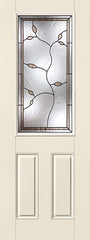 WDMA 34x96 Door (2ft10in by 8ft) Exterior Smooth Fiberglass Impact Door 8ft 1/2 Lite Avonlea 2