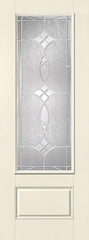 WDMA 34x96 Door (2ft10in by 8ft) Exterior Smooth Blackstone 8ft 3/4 Lite 1 Panel Star Single Door 1