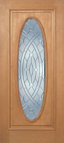 WDMA 36x80 Door (3ft by 6ft8in) Exterior Mahogany Gilman Single Door w/ EE Glass 1