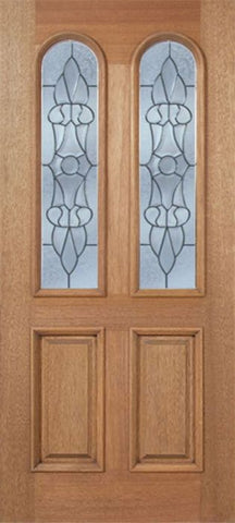 WDMA 36x80 Door (3ft by 6ft8in) Exterior Mahogany Legacy Single Door w/ L Glass 1