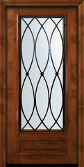 WDMA 36x80 Door (3ft by 6ft8in) Exterior Knotty Alder 36in x 80in 3/4 Lite La Salle Alder Door 2