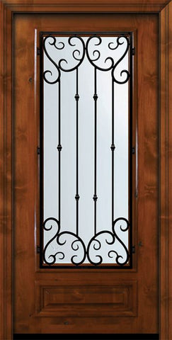 WDMA 36x80 Door (3ft by 6ft8in) Exterior Knotty Alder 36in x 80in 3/4 Lite Valencia Alder Door 2