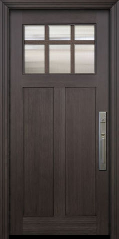 WDMA 36x80 Door (3ft by 6ft8in) Exterior Fir 36in x 80in Craftsman 6 Lite Marginal SDL Door 1