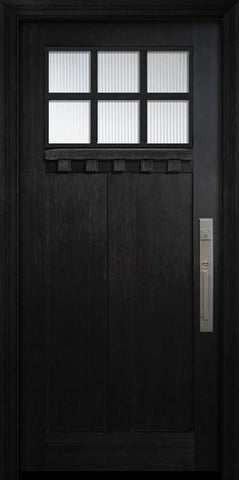 WDMA 36x80 Door (3ft by 6ft8in) Exterior Fir 36in x 80in Craftsman 6 Lite SDL Door 1