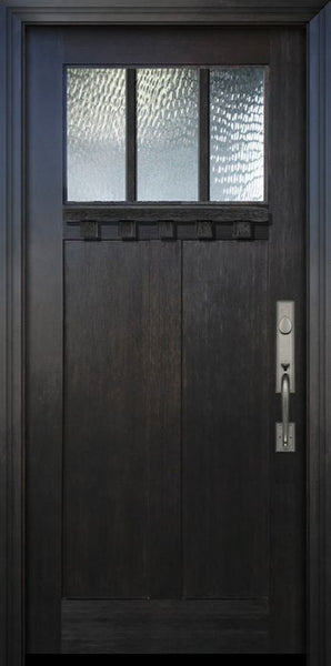 WDMA 36x80 Door (3ft by 6ft8in) Exterior Fir 36in x 80in Craftsman 3 Lite SDL Door 1