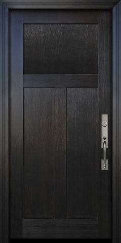 WDMA 36x80 Door (3ft by 6ft8in) Exterior Fir 80in Craftsman 3 Panel Door 1
