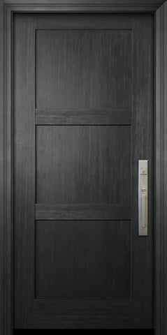 WDMA 36x80 Door (3ft by 6ft8in) Exterior Fir 80in Shaker 3 Panel Door 1