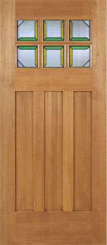 WDMA 36x84 Door (3ft by 7ft) Exterior Mahogany Randall Single Door w/ MO Glass 1
