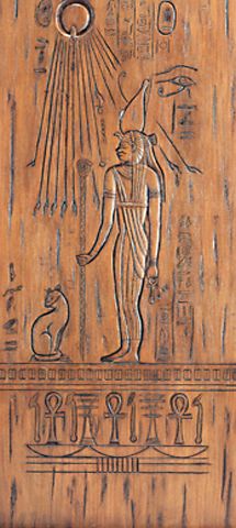 WDMA 36x84 Door (3ft by 7ft) Exterior Mahogany Egyptian Style Hand Carved Single Door Right Solid  1