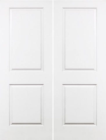 WDMA 36x96 Door (3ft by 8ft) Interior Barn Smooth 96in Carrara Solid Core Double Door|1-3/4in Thick 1