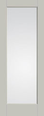 WDMA 36x96 Door (3ft by 8ft) Exterior Smooth 1 Lite 8ft0in Full Lite Flush-Glazed Fiberglass Single Door 1