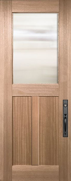 WDMA 36x96 Door (3ft by 8ft) Exterior Mahogany 36in x 96in Craftsman Tall 1 Lite 2 Panel Door 1