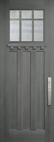 WDMA 36x96 Door (3ft by 8ft) Exterior Mahogany 36in x 96in Craftsman Marginal 6 Lite SDL 3 Panel Door 1