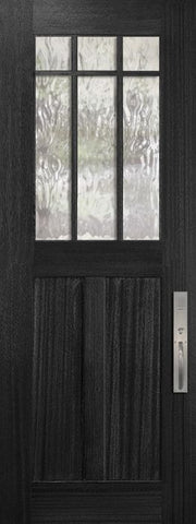 WDMA 36x96 Door (3ft by 8ft) Exterior Mahogany 36in x 96in Craftsman Tall Marginal 6 Lite SDL 2 Panel Door 1