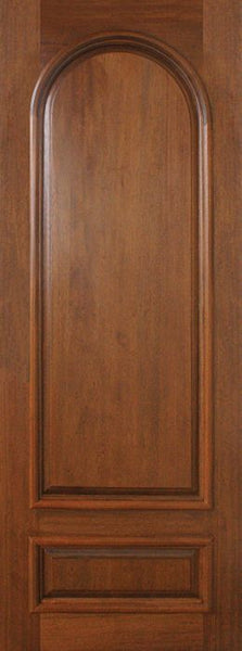 WDMA 36x96 Door (3ft by 8ft) Exterior Mahogany 36in x 96in Radius 2 Panel Portobello Door 1