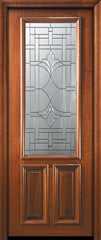 WDMA 36x96 Door (3ft by 8ft) Exterior Mahogany 36in x 96in 2/3 Lite Marsala Door 2