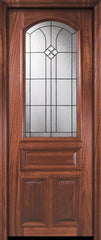 WDMA 36x96 Door (3ft by 8ft) Exterior Mahogany 36in x 96in Arch Lite Cantania Door 2