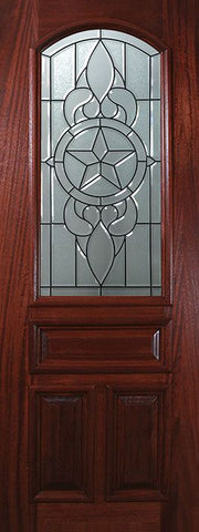 WDMA 36x96 Door (3ft by 8ft) Exterior Mahogany 36in x 96in Arch Lite Brazos Door 1