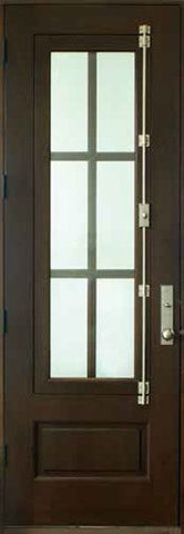 WDMA 36x96 Door (3ft by 8ft) French Swing Mahogany Breezeport TDL 6LT Single Door 2-1/4 Thick 1