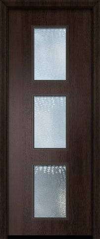 WDMA 36x96 Door (3ft by 8ft) Exterior Mahogany 96in Newport Contemporary Door w/Textured Glass 2