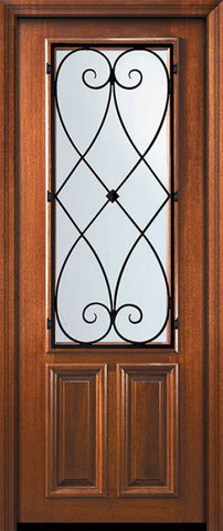 WDMA 36x96 Door (3ft by 8ft) Exterior Mahogany 36in x 96in 2/3 Lite Charleston Door 2