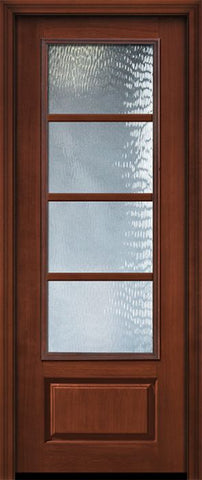 WDMA 36x96 Door (3ft by 8ft) French Cherry 96in 3/4 Lite 1 Panel 4 Lite SDL Door 1