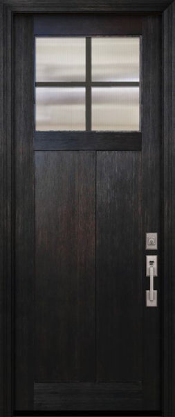 WDMA 36x96 Door (3ft by 8ft) Exterior Fir 36in x 96in Craftsman 4 Lite SDL Door 1