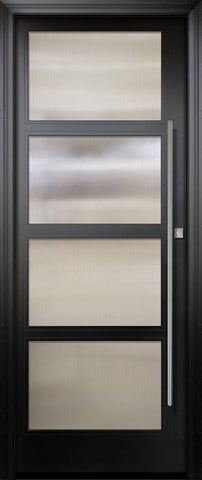 WDMA 36x96 Door (3ft by 8ft) Exterior Swing Smooth 36in x 96in 4 Block Right NP-Series Narrow Profile Door 1