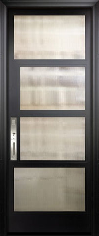 WDMA 36x96 Door (3ft by 8ft) Exterior Swing Smooth 36in x 96in 2 Block Left NP-Series Narrow Profile Door 1