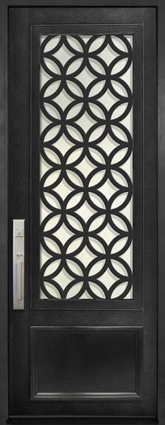 WDMA 36x96 Door (3ft by 8ft) Exterior 36in x 96in Eclectic 3/4 Lite Single Contemporary Entry Door 1